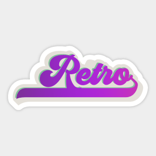 Retro Typography Sticker